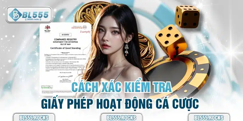 Cách xác kiểm tra giấy phép hoạt động cá cược 
