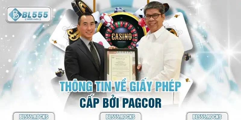 Thông tin về giấy phép cấp bởi PAGCOR